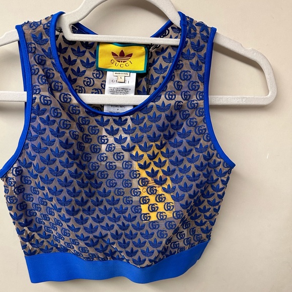 New💕Gucci Adidas Tulle crop top 💕 - Picture 5 of 7